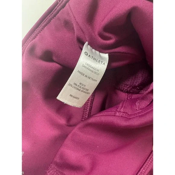 Athleta Leggings Womens Extra Small Laser Cut Perforated Activewear Gym XS - Picture 9 of 9